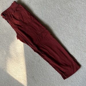 Old Navy Women's Dark Red Cargo Pants
